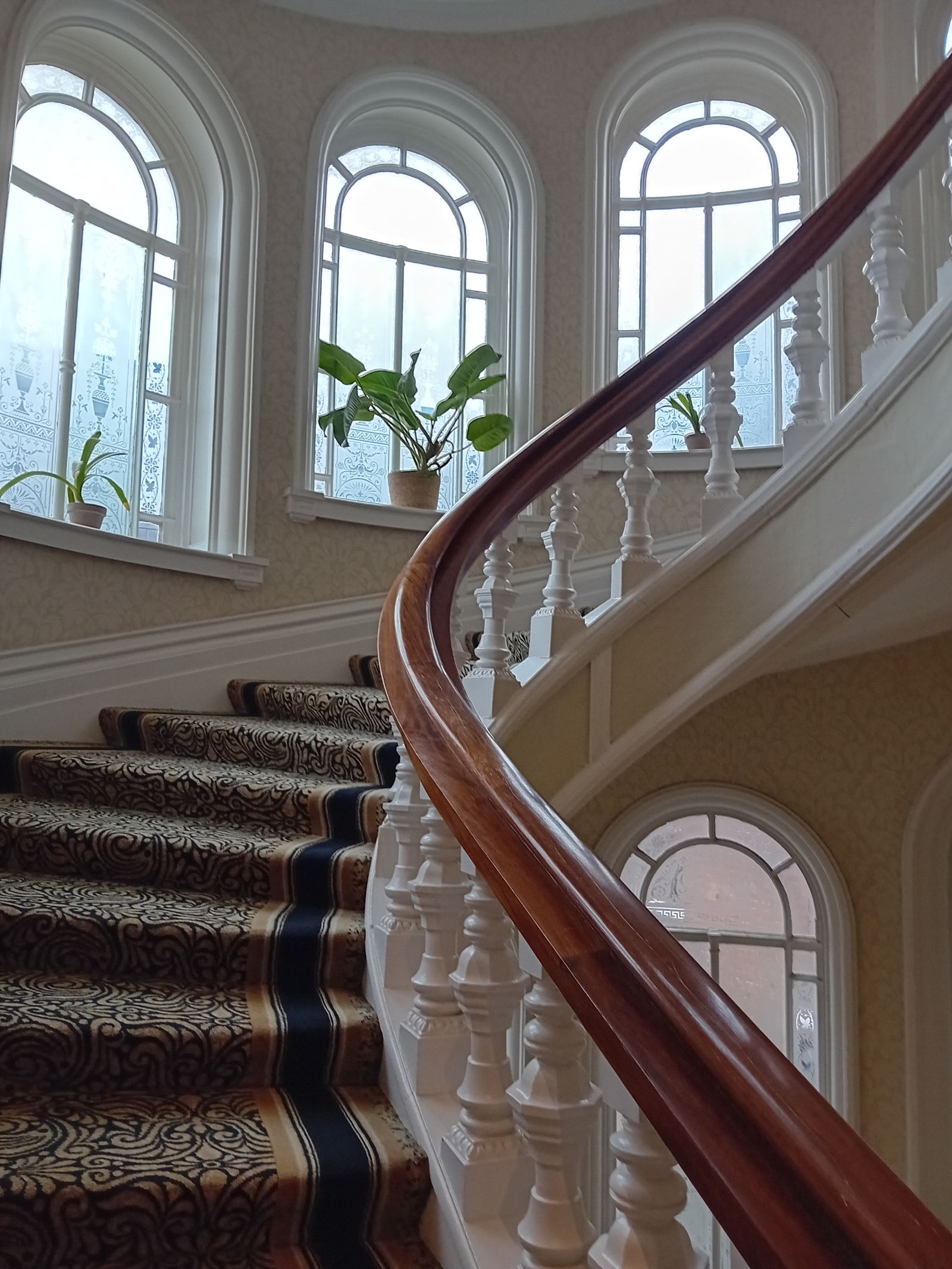 Hotel stairs in Llandudno