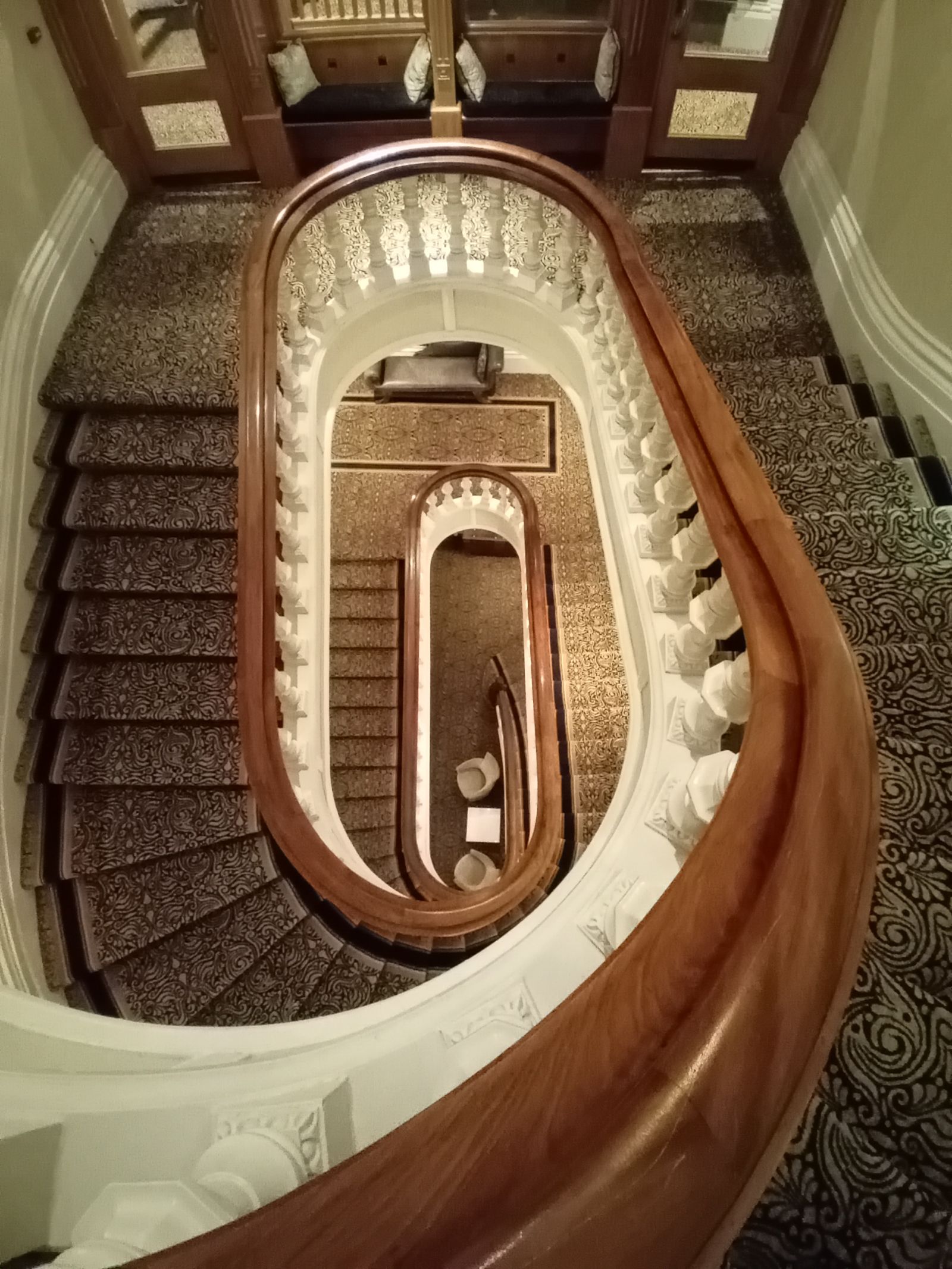 Hotel stairs in Llandudno