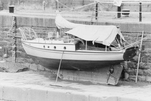 high and dry in Bristol docks