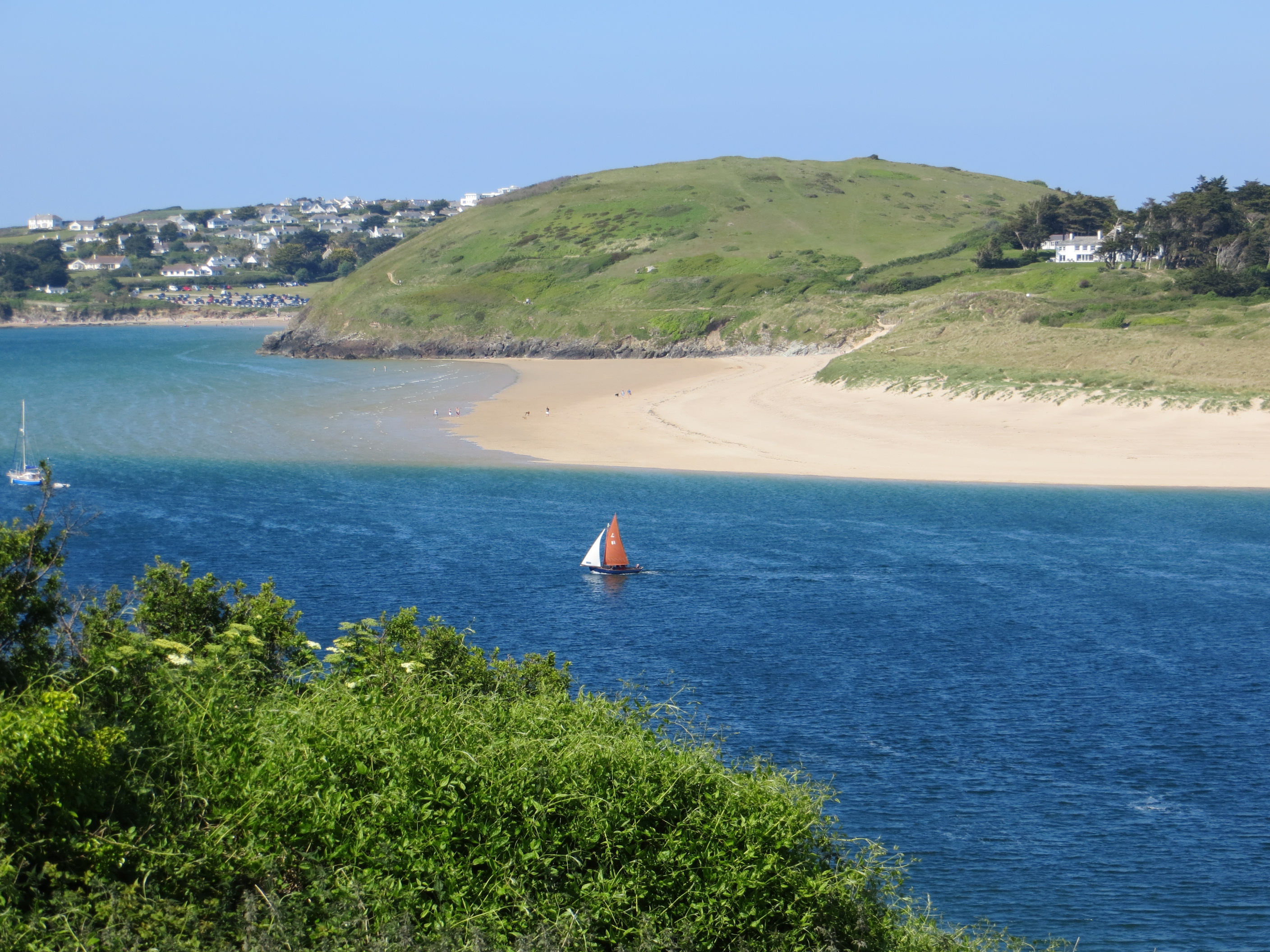 looking across the river